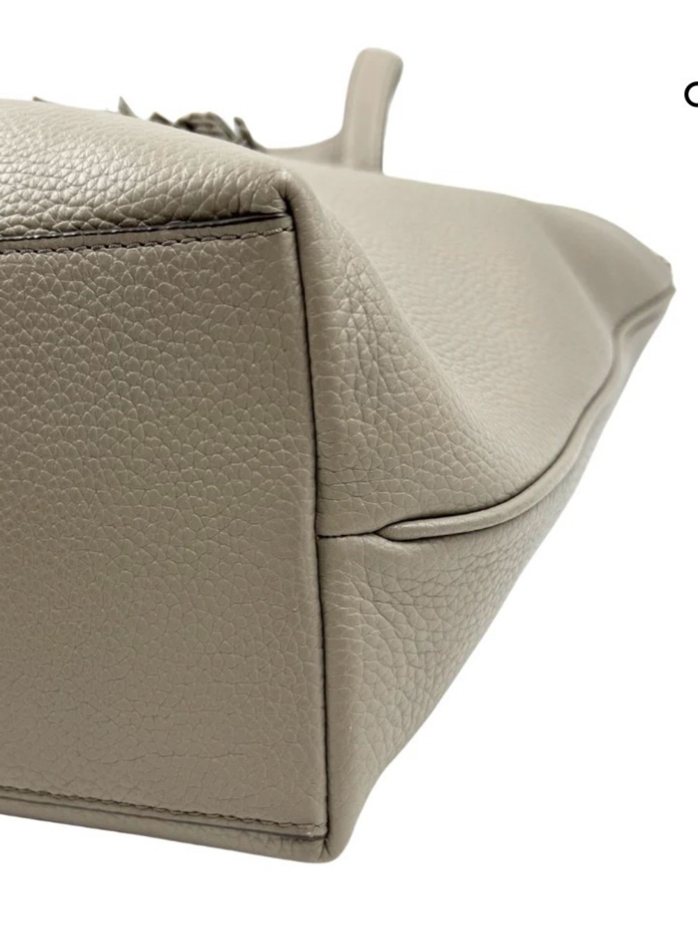 TORY BURCH Thea Convertible Leather Tote, gray - Picture 6 of 11